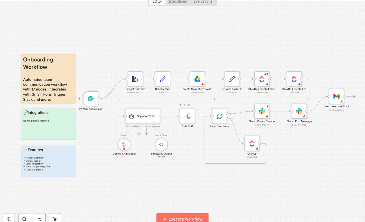 Onboarding Workflow